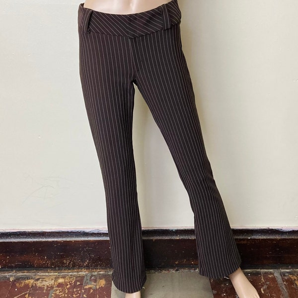 90s PINSTRIPE TROUSERS - 26/27