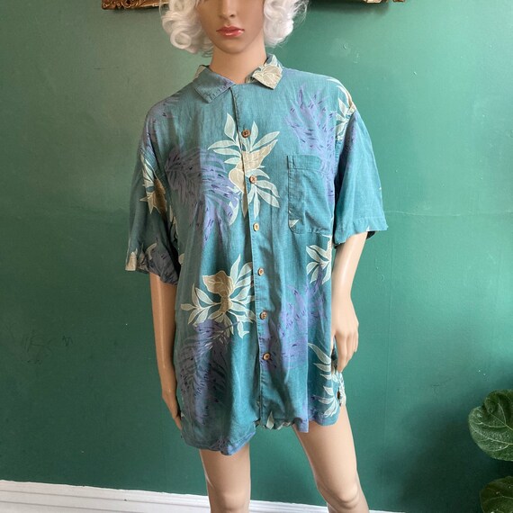 Vintage 90s Pure Silk Washable Hawaiian Shirt