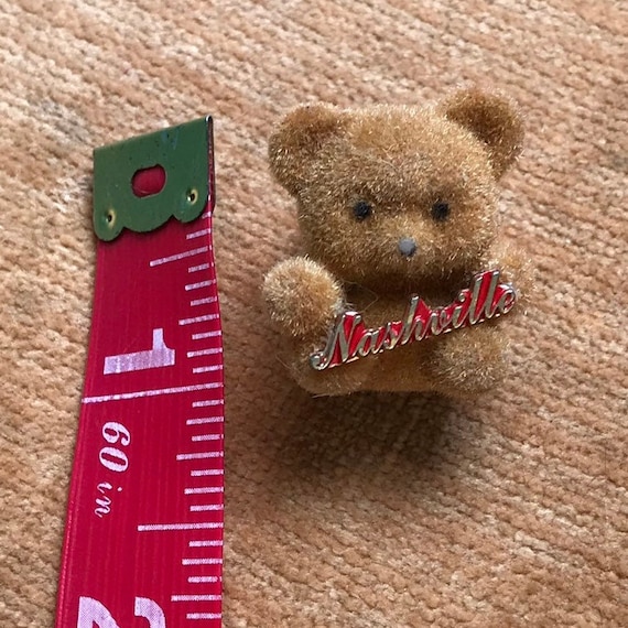 Vintage 80s Nashville Teddy Bear Pin - image 2