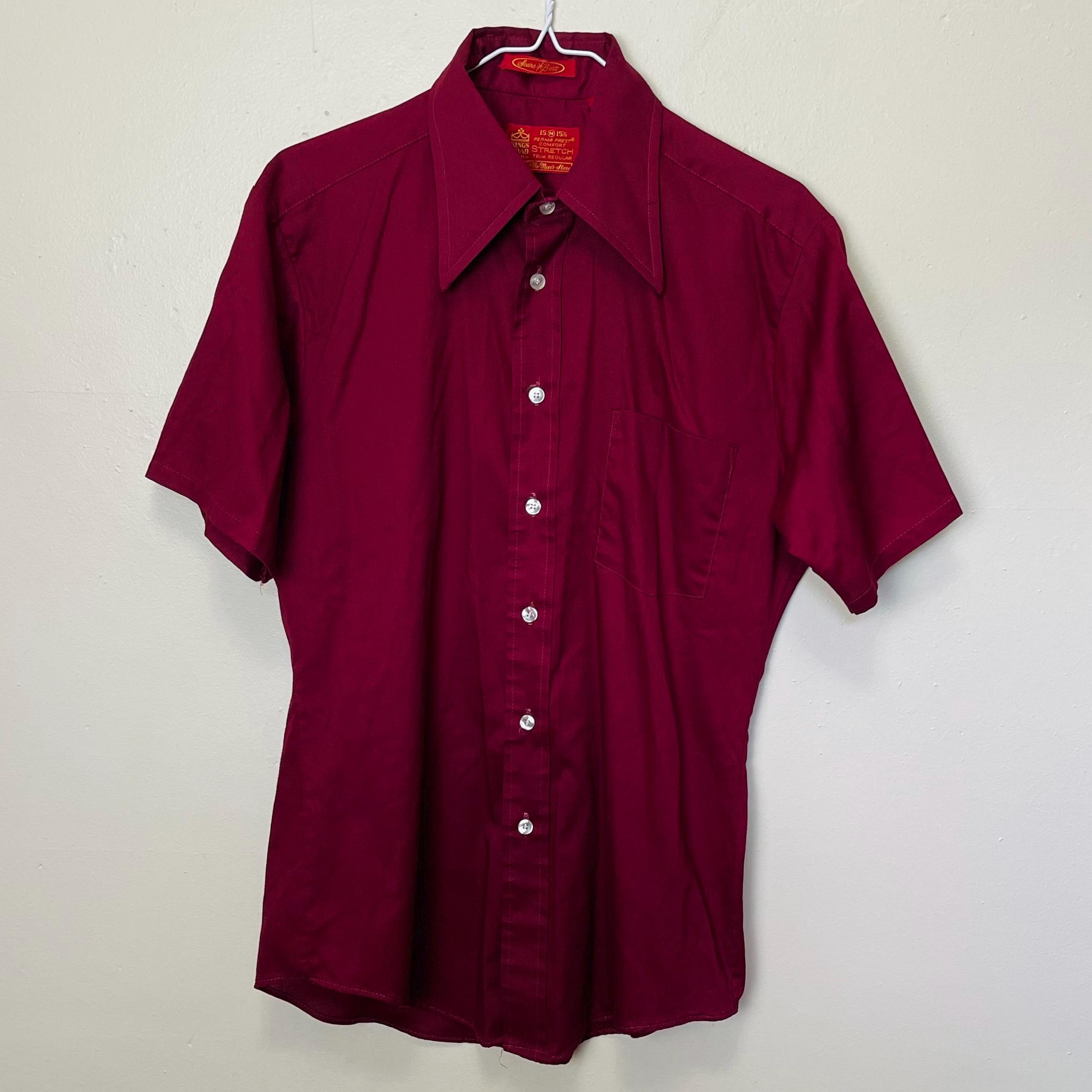 トップス KINGS ROAD WOOL SHIRT / 70S Vintage 70s Sears Kings Road CPO Red Plaid Wool Flannel