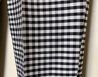 Ralph Lauren Pure Silk Vintage 90s Checkered Black and White