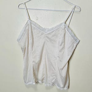 Off White Vintage Union Made Lacy Lingerie Camisole