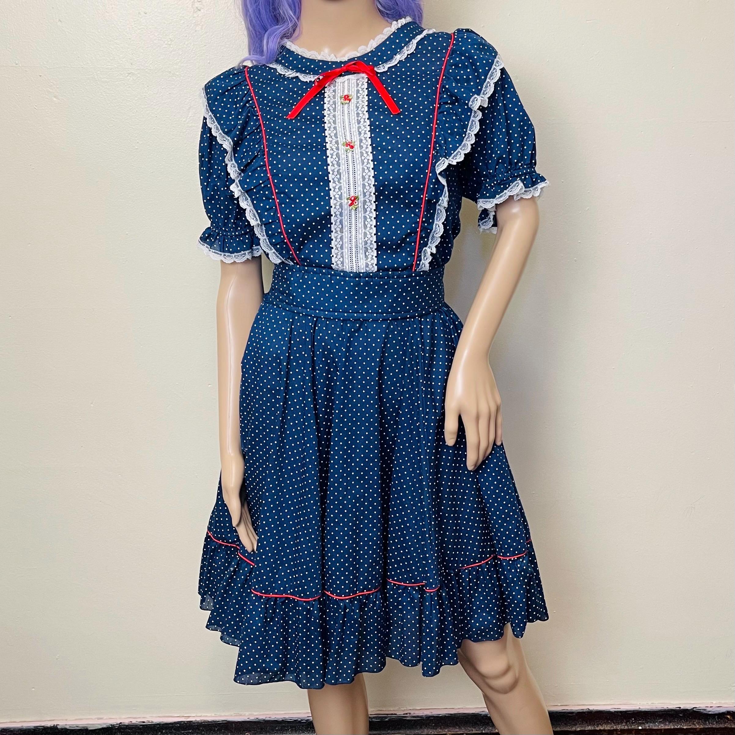 1950s Swing Dress Blue - Etsy