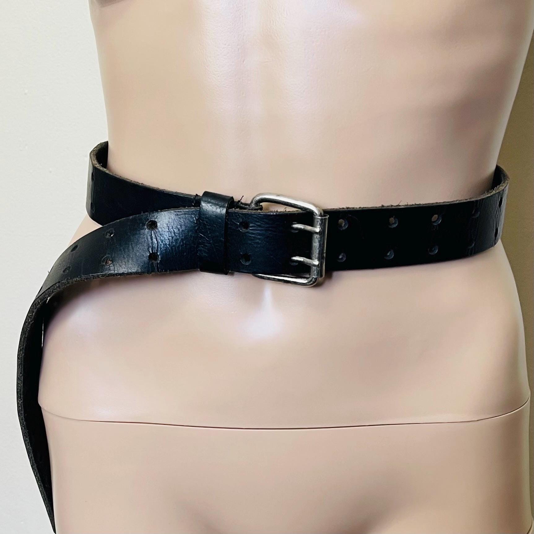 Y2K Wide Leather Belt Large Black Cut Out Lace Up Details Whimsygoth Witchy Witchy Wide Leather Belt - Etsy main image 2