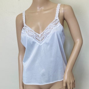 Vanity Fair Lacy Vintage White Lingerie Camisole