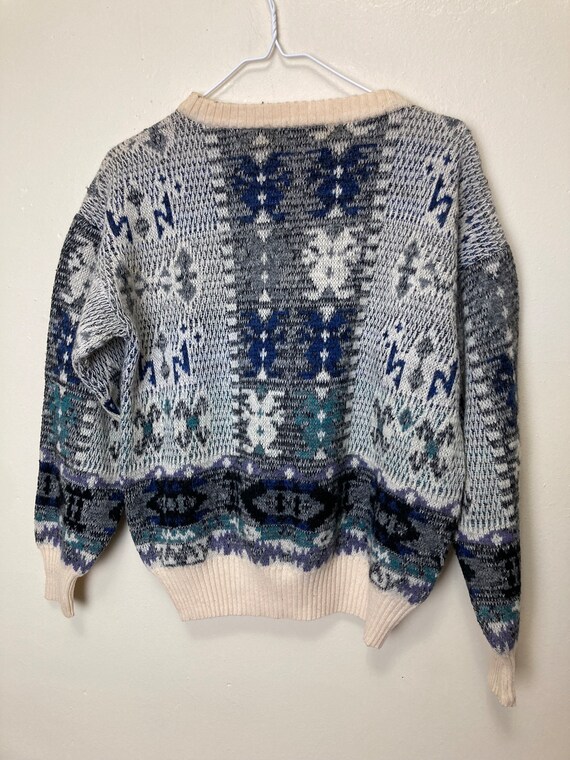 Method Wool Blend Vintage 80s Patterned Sweater - image 5