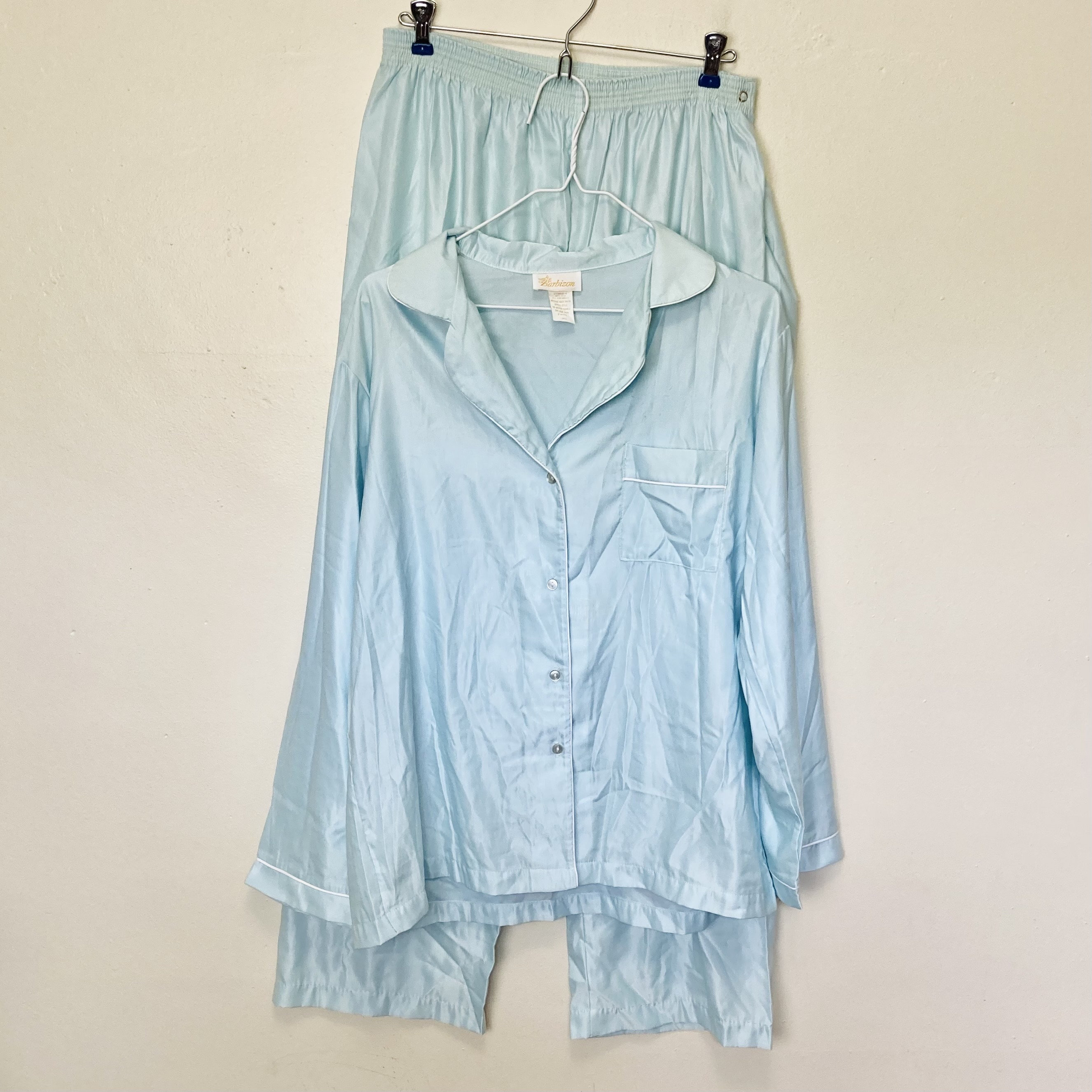 Barbizon Vintage 60s Baby Blue Pajama Set Etsy UK