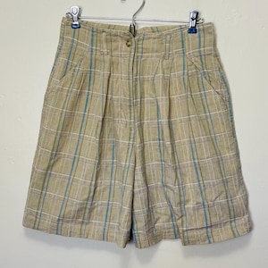 80s Linen Shorts - Etsy