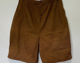 Side Zip Vintage 1950s High Waist Shorts