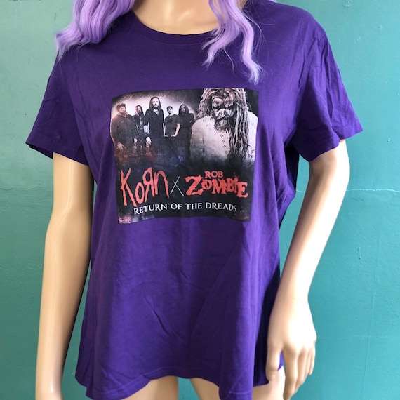 Vintage KoRn and Rob Zombie Tee - image 1