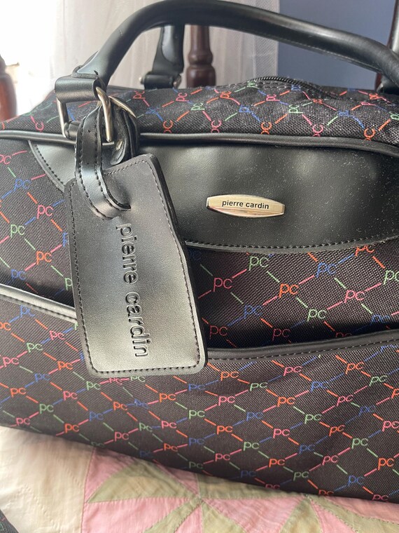 1960s Pierre Cardin Allover Logo Print Weekender Bag - Etsy display picture 1