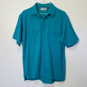 LL Bean クールウィーブ ヴィンテージ 80年代 USA製 襟付きボタンダウンシャツ