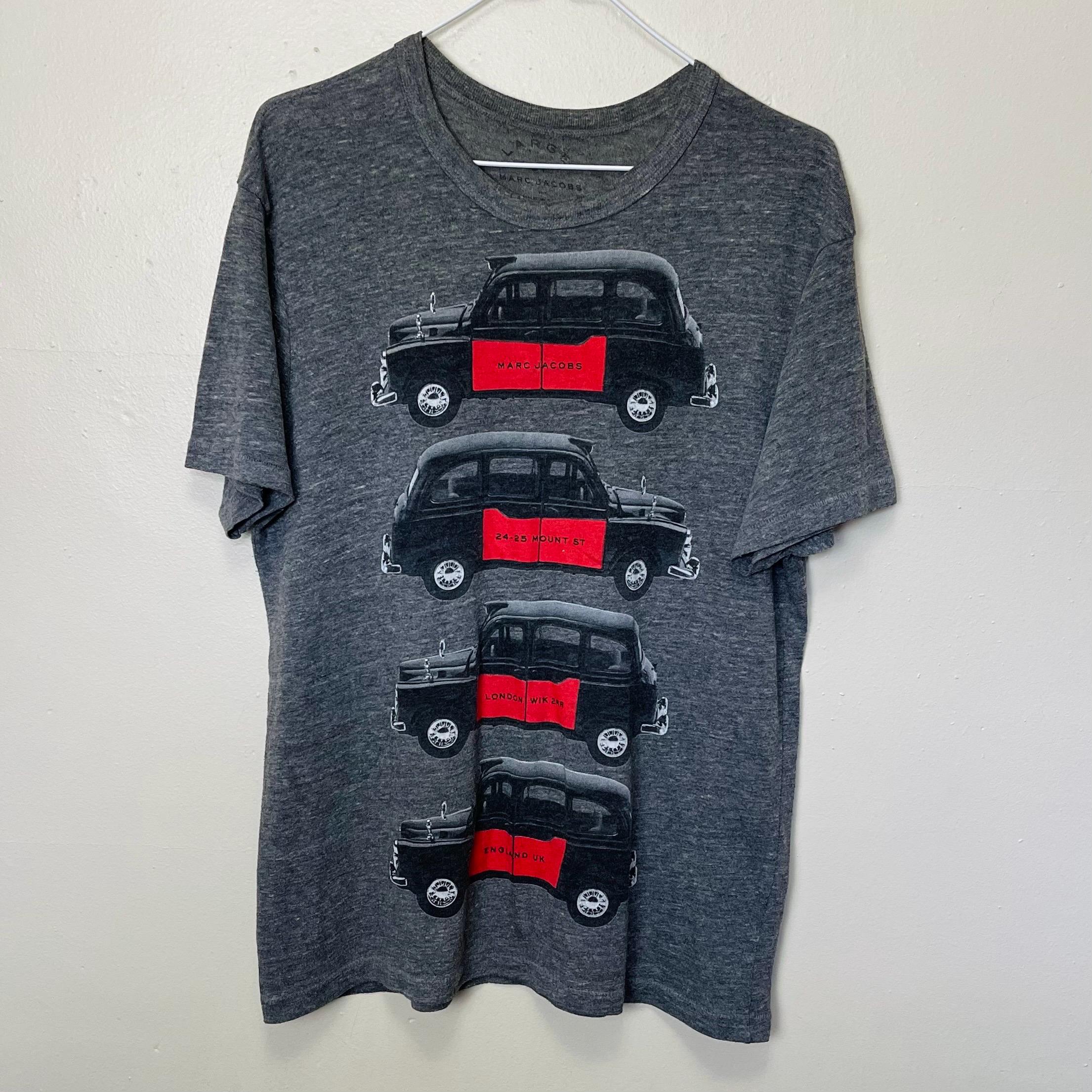 トップス Marc Jacobs Graphic L/S Shirt Marc Jacobs Cars Y2K Single Stitch London Tee - Etsy