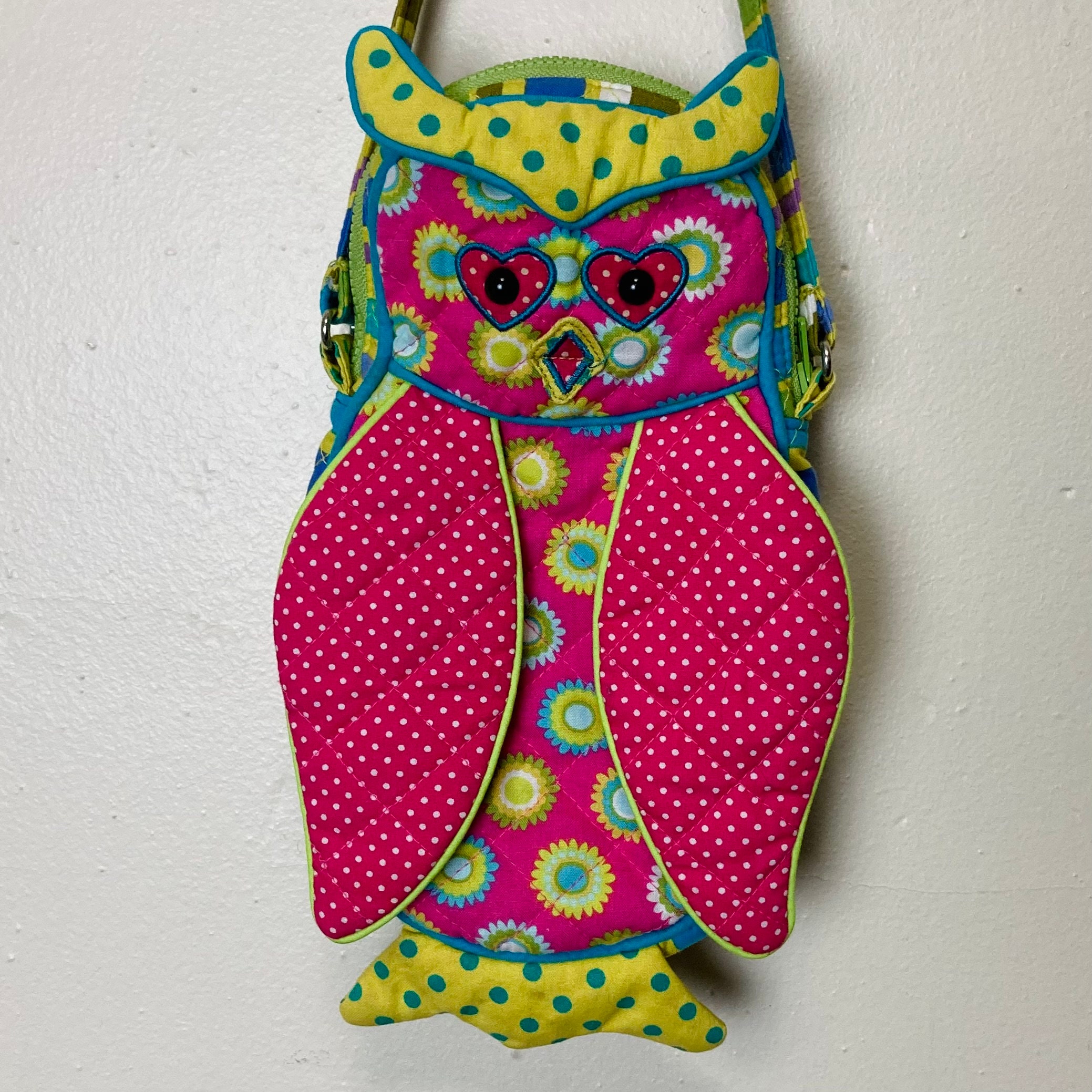 Kids Patchwork Owl Purse Vintage Sassy Pet Saks by Douglas - Etsy