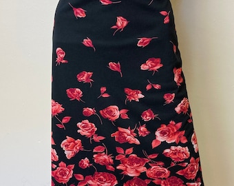 Y2K Express Vintage Stretch Roses Skirt