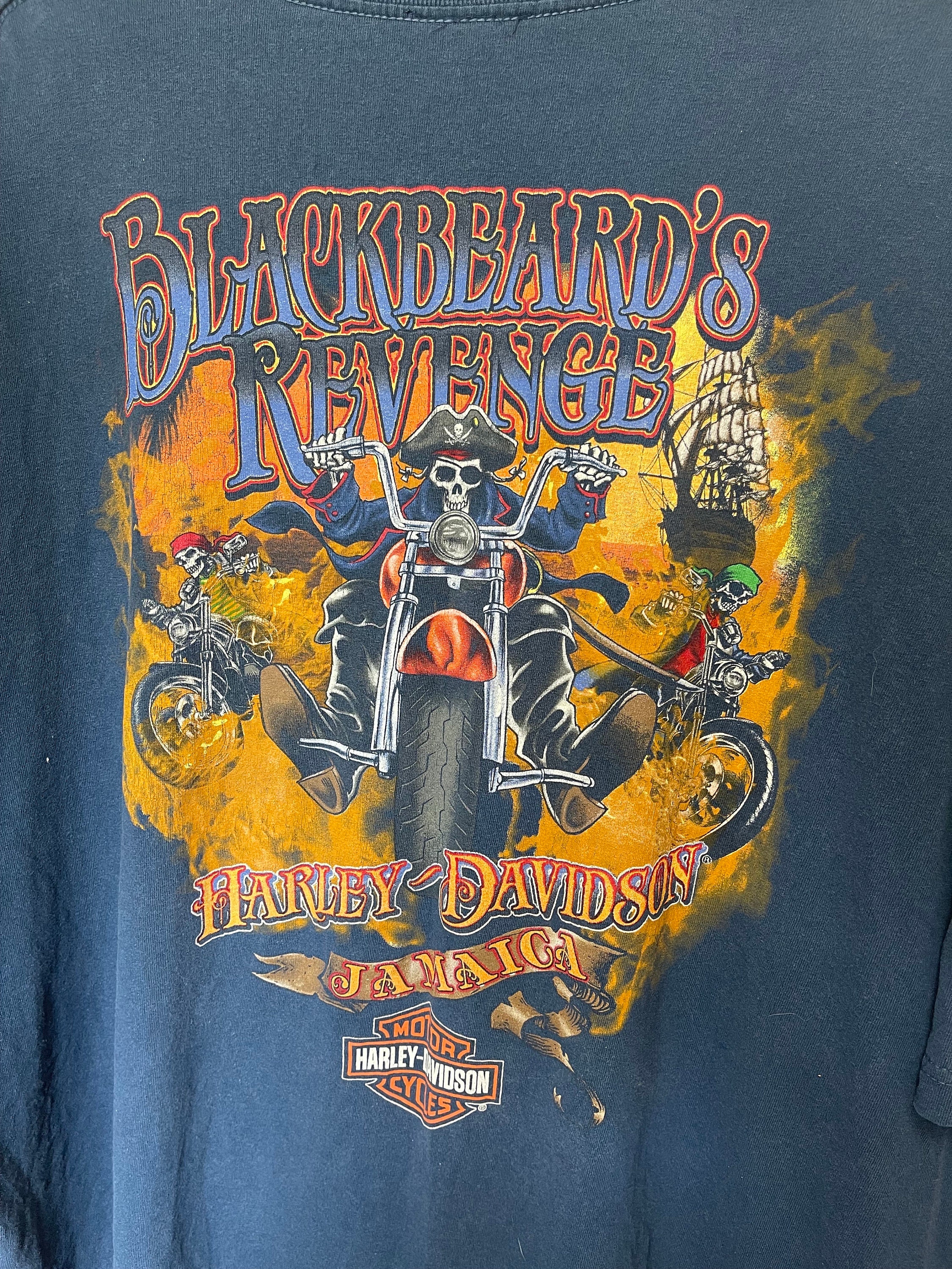 Harley Davidson Motorcycles Blackbeards Revenge Cotton Jamaica
