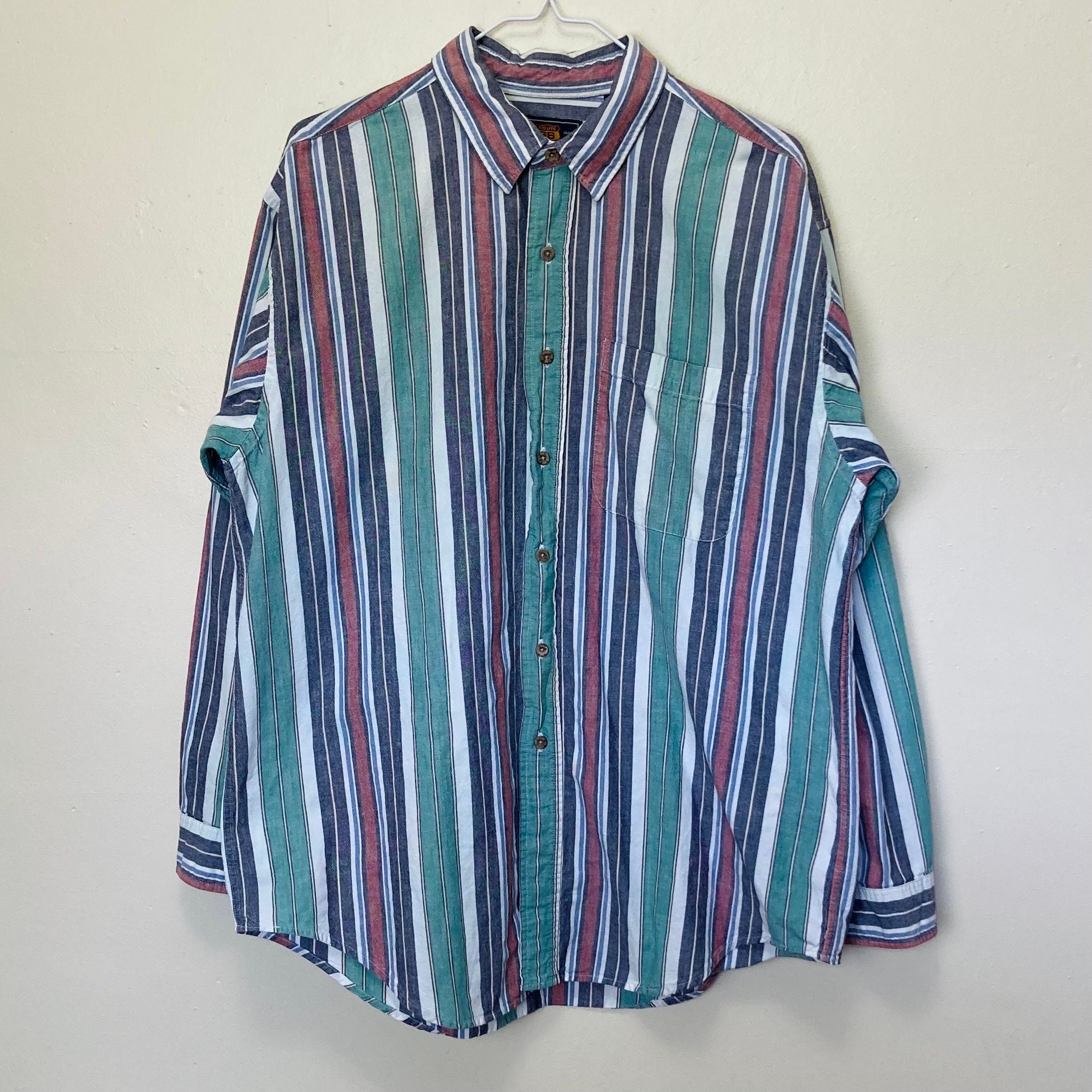 【KOOLOSET】Country Stripe Over Shirt Stripe Cropped Shirt | boohoo
