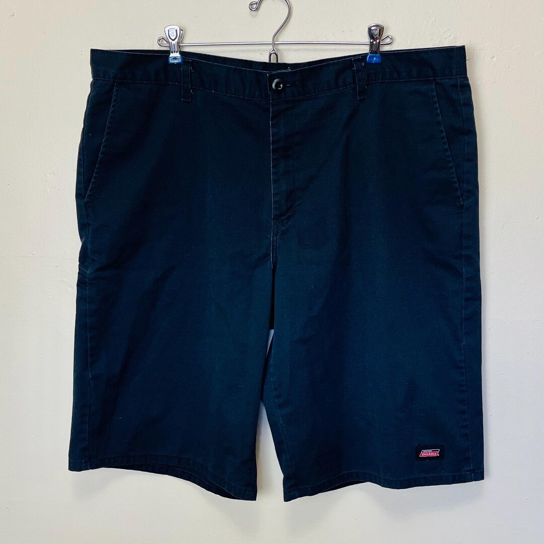 Dickies Black Canvas Vintage 90s Baggy Fit Shorts 42 43 - Etsy