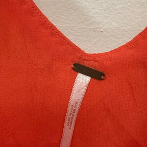 Free People mini-jurk met kralen: koraaloranje lovertjes verfraaid afbeelding 3