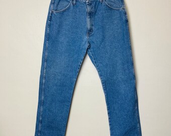 Rustler Medium Wash Vintage 90s Classic Cowboy Jeans 36x32