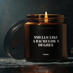 Bachelor-Abschluss-Geschenkkerze, personalisiertes Abschlussgeschenk, senden Sie ein grad-Geschenk, Bachelor-Abschluss-Geschenkkerze