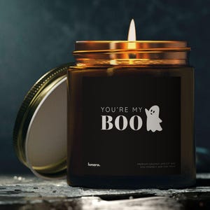 You&#39;re my boo, Halloween candle, fall candle decor, Halloween decor, cute candles, fall scented candles, gifts for her, gifts for him