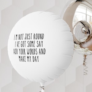 Custom Balloons Personalized Balloons with Text & Name 18'' for Weddings, Parties, Baby Showers, Birthdays and Events Decor, 1 SIDE PRINT