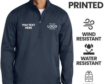 Port Authority® Zephyr 1/2-Zip Pullover | Personalized Lightweight Hooded Windbreaker | Rain Jacket | J343