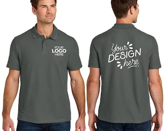 Custom Gildan® Softstyle® Pique Polo | Personalized Logo Shirt | Printed Work or Team Shirt (64800)