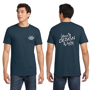 Custom T-Shirt Printing | Photo Shirt | Gildan 5000 Custom Made | Business Logo Tees | Party T-Shirts | Gift Tee, Bulk Custom Shirts image 1