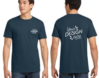 Custom T-Shirt Printing | Photo Shirt | Gildan 5000 Custom Made | Business Logo Tees | Party T-Shirts | Gift Tee, Bulk Custom Shirts