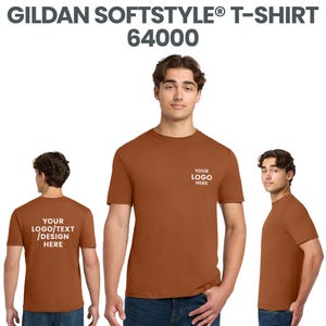 Bulk Custom Logo T-Shirts | Wholesale Personalized Business Tees | Custom Company Shirts | Event Staff T-Shirts | Gildan 64000 Bulk Pack image 2