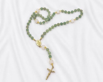 The “In All Things” Handmade Green Rosary