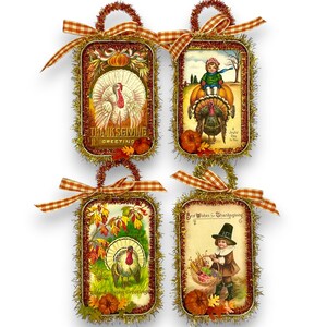 Vintage Thanksgiving decor ornament gifts
