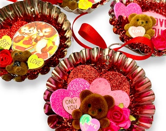 Teddy Bear Valentines Ornament Decoration, Wife Girlfriend Gift
