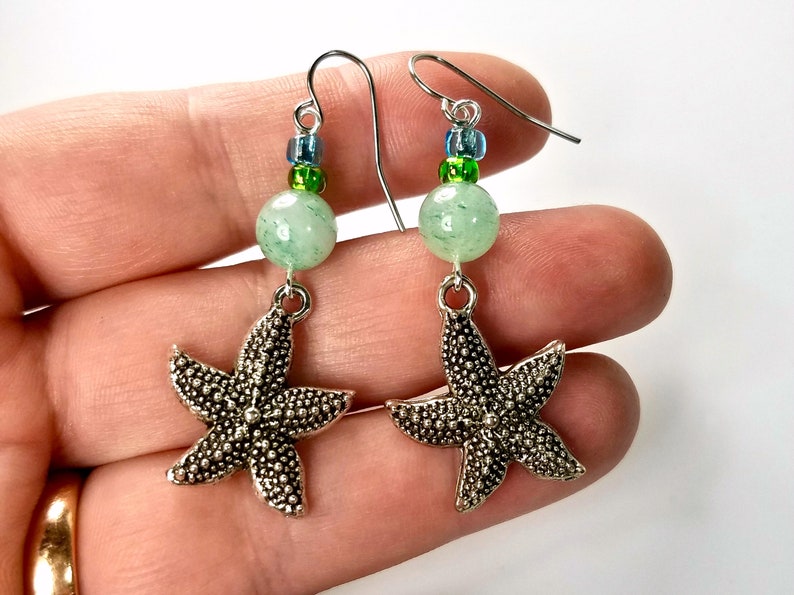 Artsy Ocean Inspired Jewelry Set Necklace Earrings With Sand Etsy