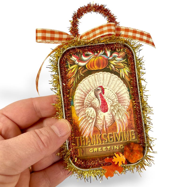 Vintage Thanksgiving turkey ornament