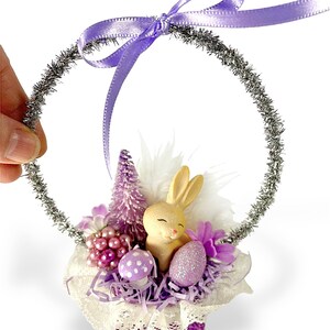 Easter bunny basket decoration ornament