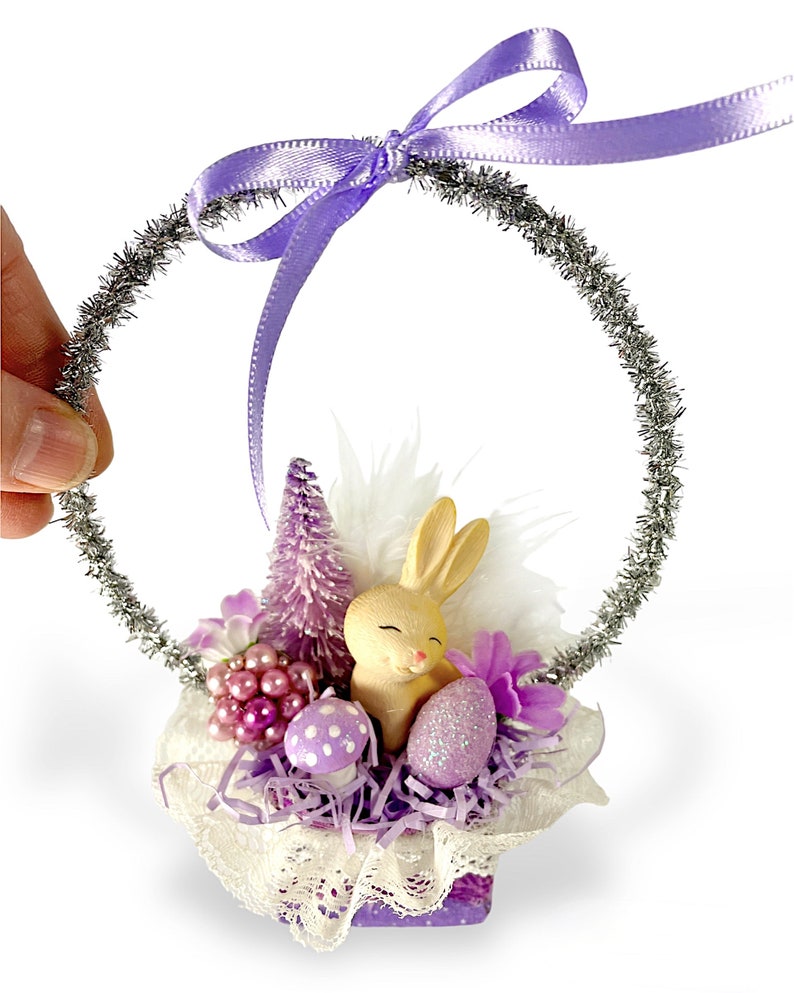 Easter bunny basket decoration ornament