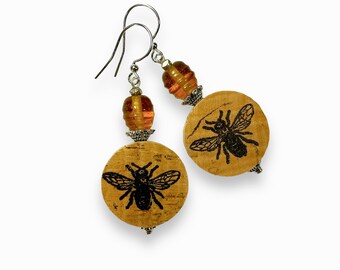 Custom Bee Earrings For Debra