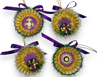 New Orleans Christmas Ornaments, Mardi Gras Party Decorations