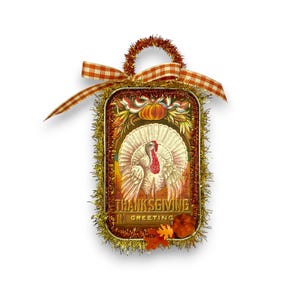 Vintage Thanksgiving turkey ornament