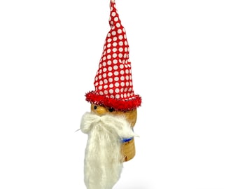 Christmas Gnome Ornament, Upcycled Cork Decorations, Wine Lover Gift