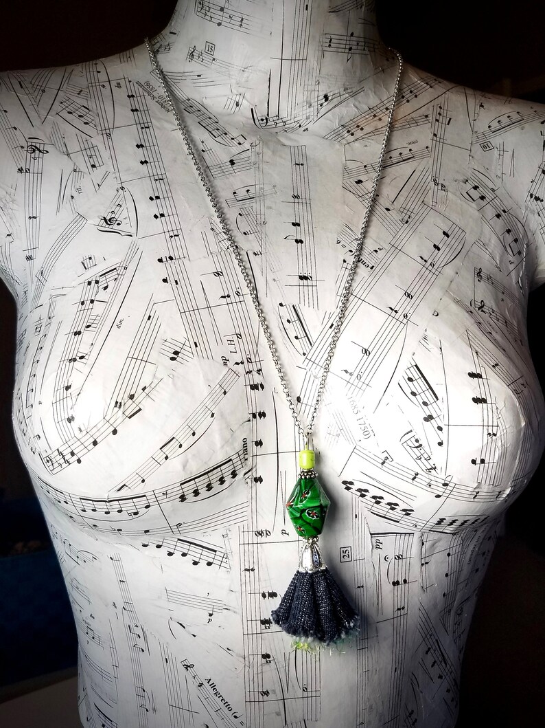 Fun And Funky Long Necklaces For Women Tassel Pendant Boho Etsy