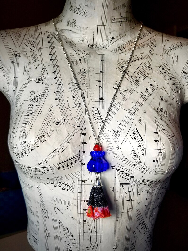 Fun And Funky Long Necklaces For Women Tassel Pendant Boho Etsy