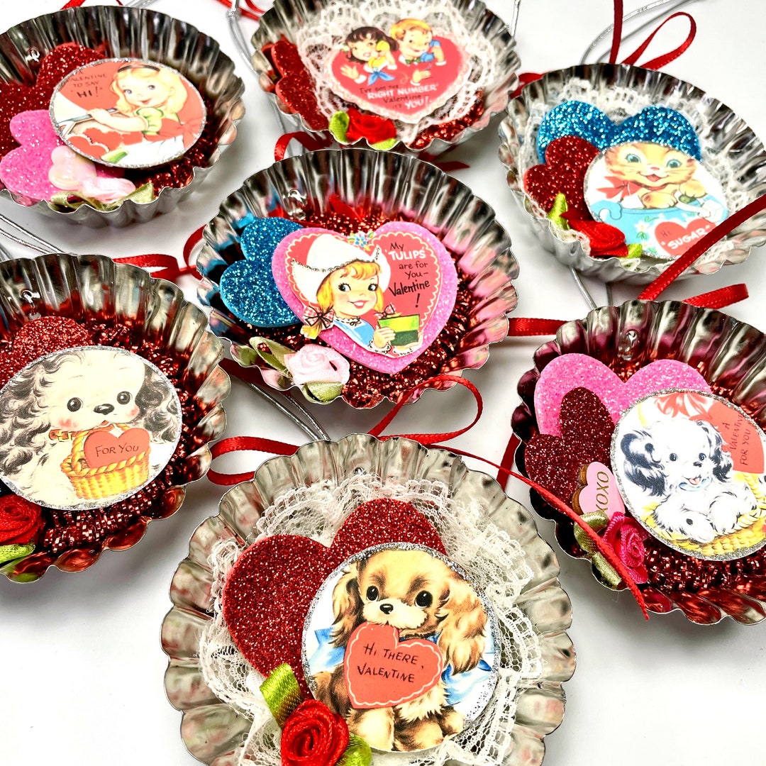 Retro Kitschy Valentine's Decoration Ornament Gift Etsy