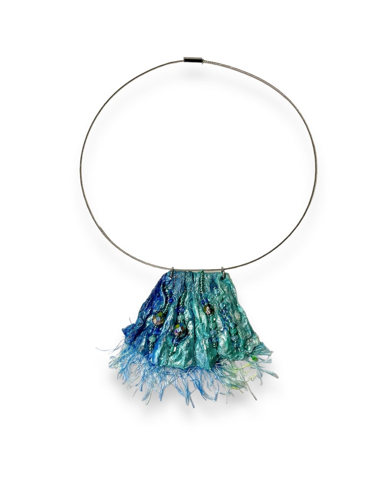 ocean inspired art jewelry necklace