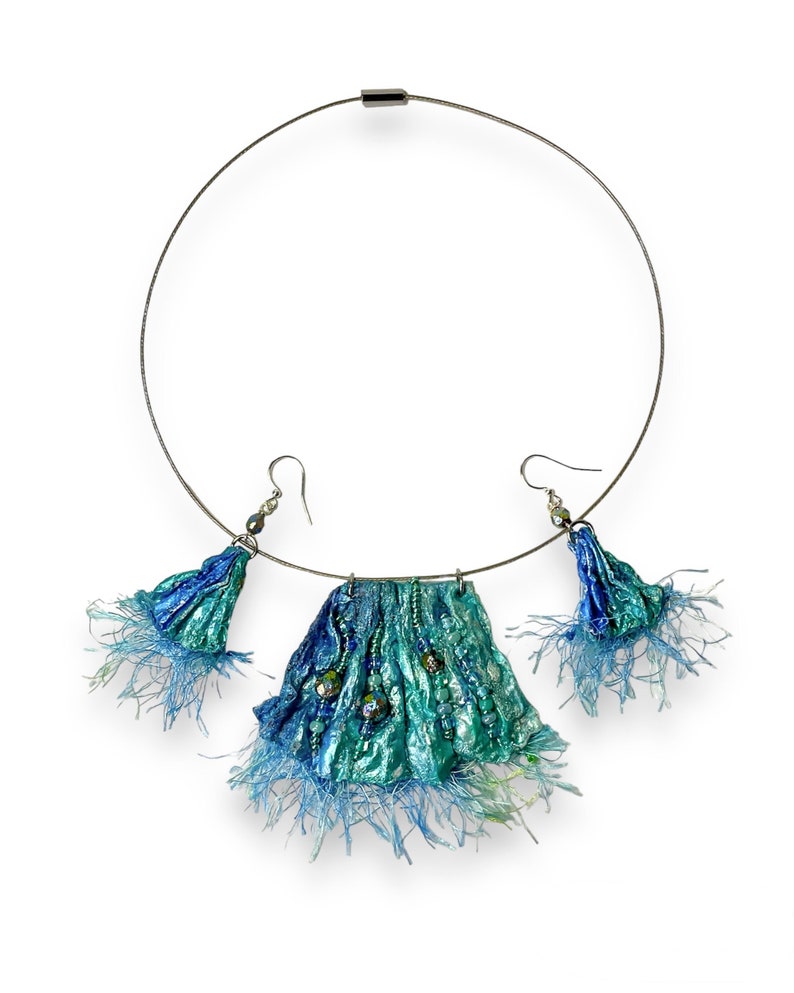 ocean inspired art jewelry set