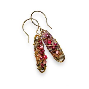 art jewelry paper dangle earrings
