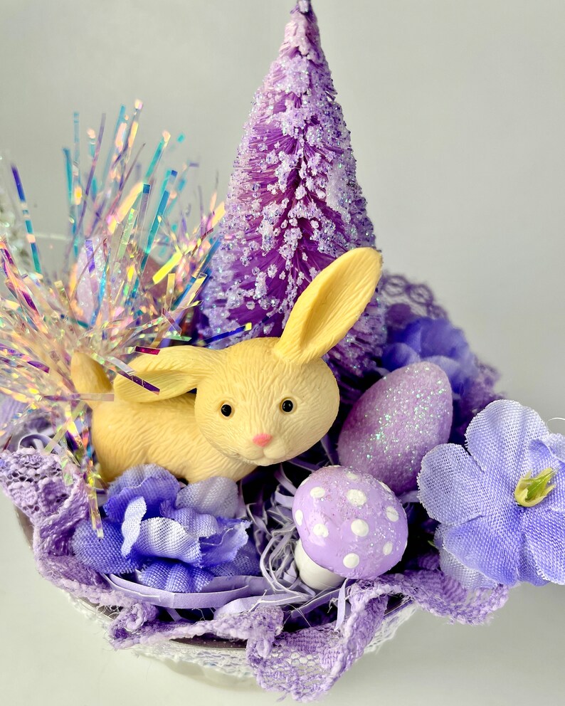 Easter basket bunny decoration ornament